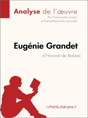 cover image of Eugénie Grandet d'Honoré de Balzac (Analyse de l'oeuvre)